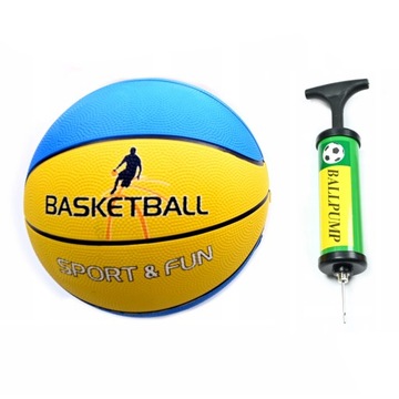 Баскетбольный мяч с насосом разных цветов R. 3