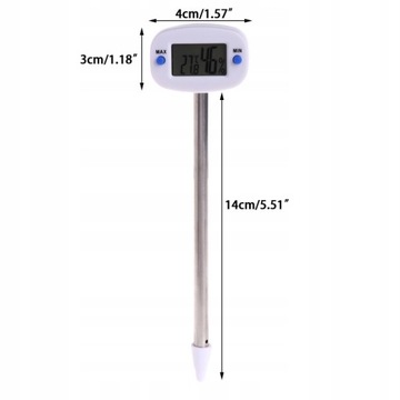 Багатофункціональний інструмент 2 в 1 цифровий термометр t