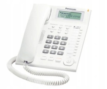 Стаціонарний телефон Panasonic KX-TS880EXW, білий