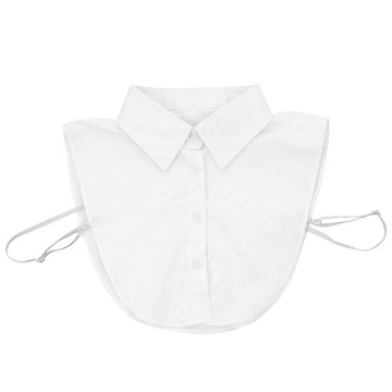 Рубашка под свитера с имитацией воротника, белая