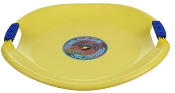 Санная тарелка TORNADO SUPER PLASTKON 56 см (желтый)