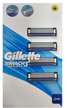 Gillette Mach 3 SPORT 4шт в бритвені картриджі оригінал