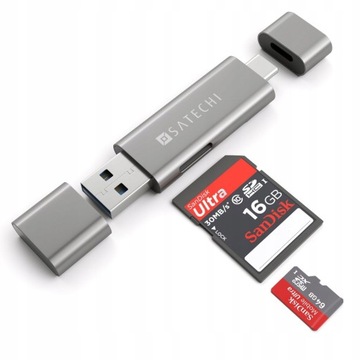 SATECHI КАРДРИДЕР SD MICRO SD USB - C USB 3.0