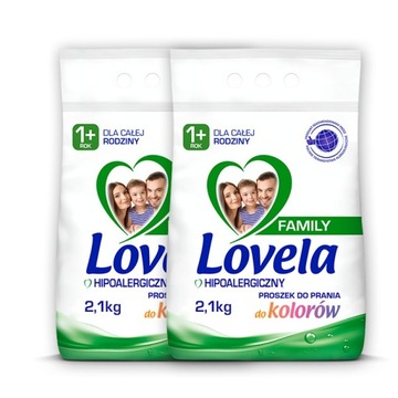 Lovela Family стиральный порошок Color 2.1 kg x2
