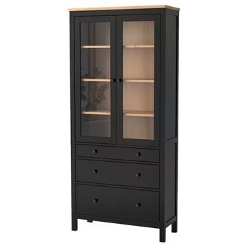 IKEA Hemnes витрина 3 ящика венге 90x197 см