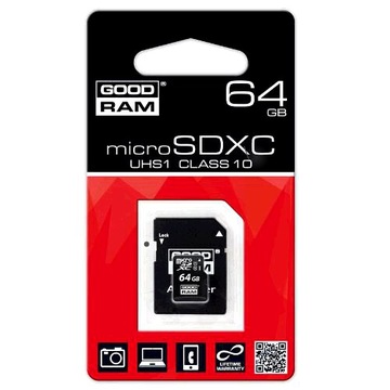 КАРТА ПАМЯТИ GOODRAM MICROSDXC 64GB CL10 UHS-I