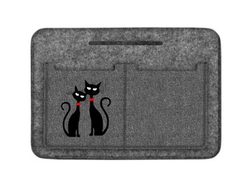 Премиум войлочный органайзер для сумки, вставка для сумки Bertoni - черные кошки