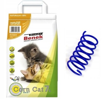 Наповнювач для котячого туалету Super Benek CORN CAT 7L безкоштовно