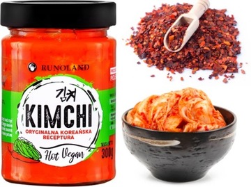 KIMCHI VEGAN HOT 328ML / 300g Runoland "преміум продукт" Польський