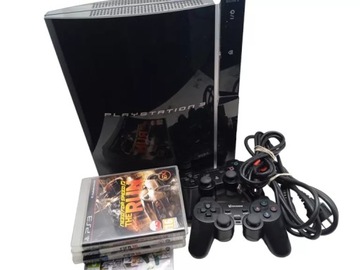 КОНСОЛЬ PS3 FAT + 2 ПЭДА + 4 ИГРЫ