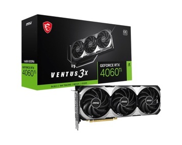 Відеокарта MSI GeForce RTX 4060 ti VENTUS 3x 16G OC 16 ГБ, клас A+++