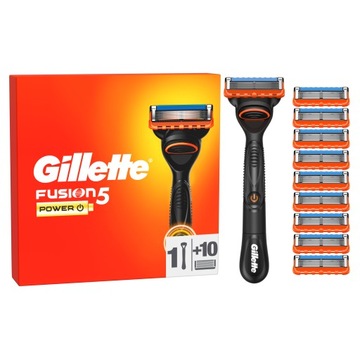 Gillette Fusion5 Power бритва для чоловіків, 10 картриджів