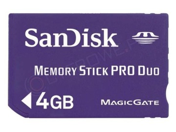 Карта памяти SanDisk MEMORY STICK Pro DUO 4 ГБ