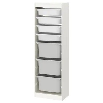 IKEA TROFAST книжный шкаф белый серый 46x30x145 см