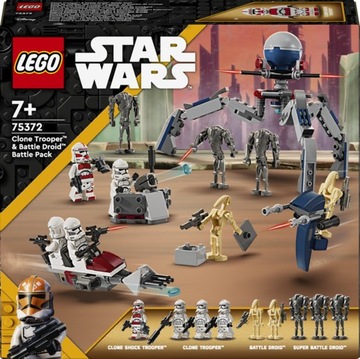 LEGO Star Wars боевой набор с солдатом армии клонов и дроидом 75372