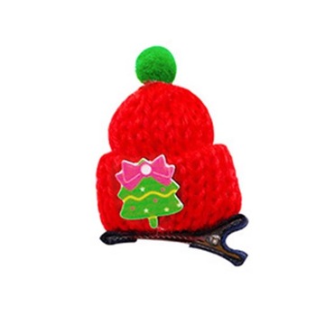 Рождественская шпилька mumu Dog Hat Red