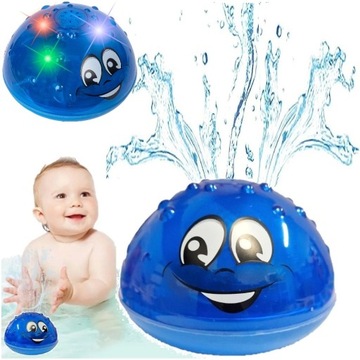 Плаваючий фонтан для ванни, що бризкає світиться бульбашковий куля