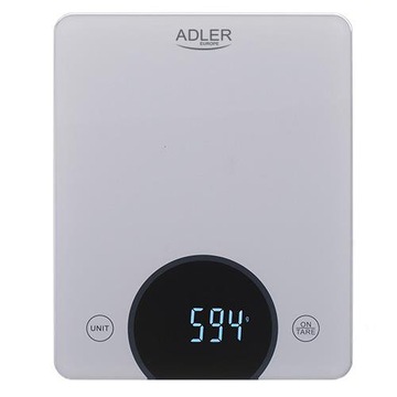 Кухонні ваги Adler AD 3173S до 10 кг сріблясті