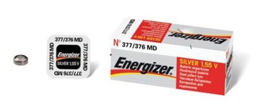 Срібна Кнопка батареї Energizer 377-376 10pcs