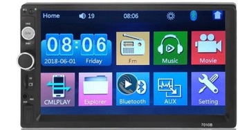 Автомобильный радиоприемник PerVoi 2 DIN CTC-7010, Bluetooth, USB, Aux