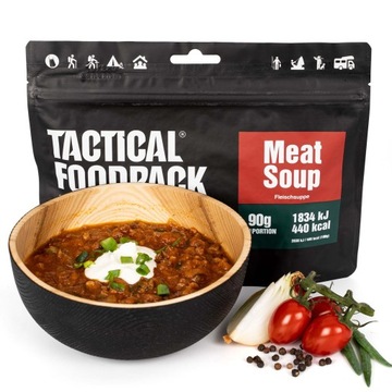 Сублимированный мясной суп 90 г / 490 г тактический пищевой пакет