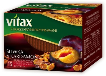 Фруктовый и травяной чай Vitax слива и кардамон