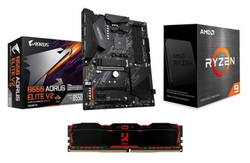 Комплект AMD Ryzen 9 5900X + B550 AORUS + 32GB 3200