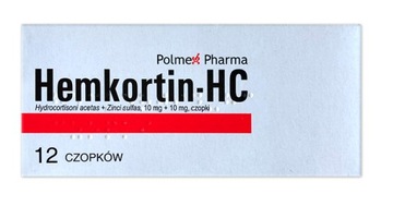 Hemkortin-HC супозиторії геморой щілину 12 шт.