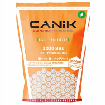 Биодеградируемые шарики ASG Canik bio 0,25 г 3200 шт.