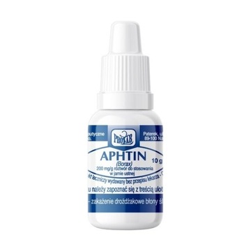 Aphtin, рідина для порожнини рота, 200 мг / г, пляшка 10 г