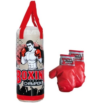 Боксерский комплект junior мешок 50 X18 см и перчатки