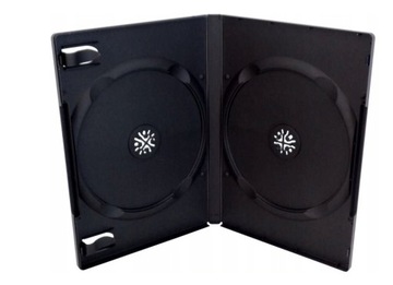 Коробки DVD x2 для дисков 14 мм стандарт черный 10
