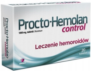 Procto-Hemolan control лекарство от геморроя 20tabletek