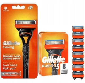 Gillette Fusion5-лезвия для бритвы 10 шт.+ Машина-Оригинал-Картонная Коробка