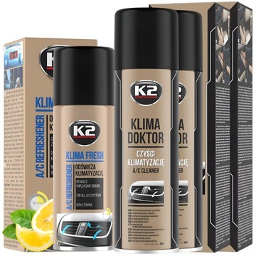 Набор для чистки кондиционера KLIMY щетка пена K2