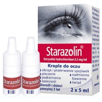 Starazolin 0.05% глазные капли, 2x5ml