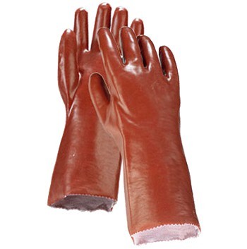 Рукавички ПВХ гумові захисні рукавички 35 см