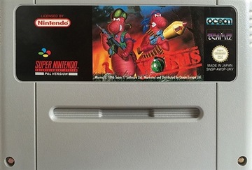 Worms-NINTENDO SNES-Сэм картридж
