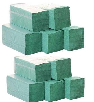 Бумажные складные полотенца ZZ зеленый набор из 10 кубиков качество