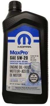 MOPAR 5W20 0.95 L MS-6395 JEEP DODGE CHRYSLER RAM