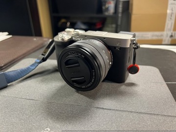 Камера Sony Alpha a7c серебро + объектив
