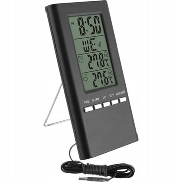 Метеостанція електронний термометр з годинником