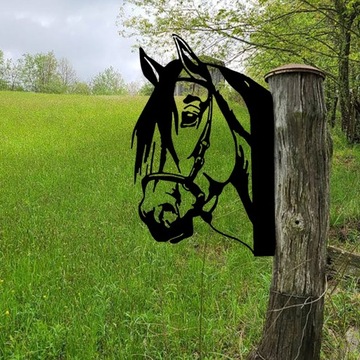 1 шт. силует коні форми залізний, прикраса загородки саду на