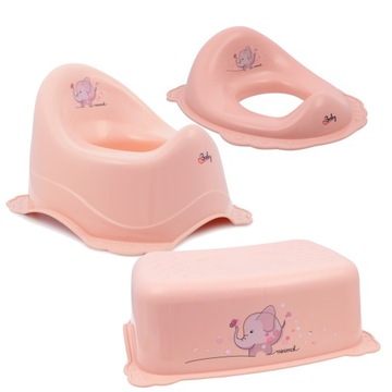 Горшок, сиденье для унитаза, детская площадка персиковый розовый
