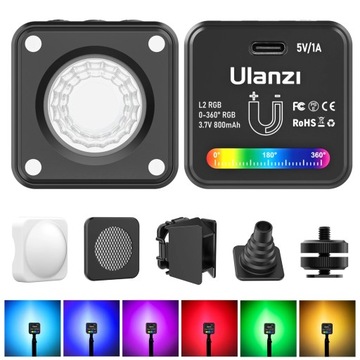 Ulanzi L2 RGB супер міні фотографічний Заповнюючий світло