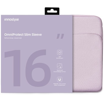 INNOSTYLE СУМКА ДЛЯ НОУТБУКА 15,6 16 ВОДОНЕПРОНИЦАЕМЫЙ ЧЕХОЛ OMNIPROTECT ТОНКИЙ ФИОЛЕТОВЫЙ