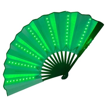 zr-Folding Fan LED Light Colorful Chinese Handheld