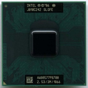 Процесор Intel Core2 Duo P8700 SLGFE