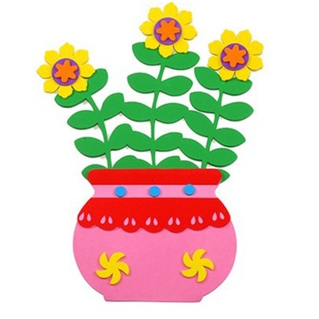 Цветы в горшке пена 3D детский сад питомник