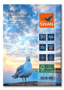 Глянцевая фотобумага Blue Swan A4 200 г / м2 50 шт.